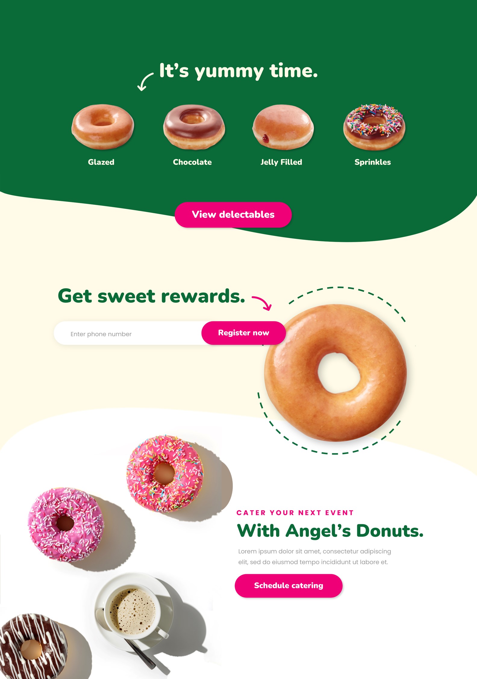 Angel's Donuts web page