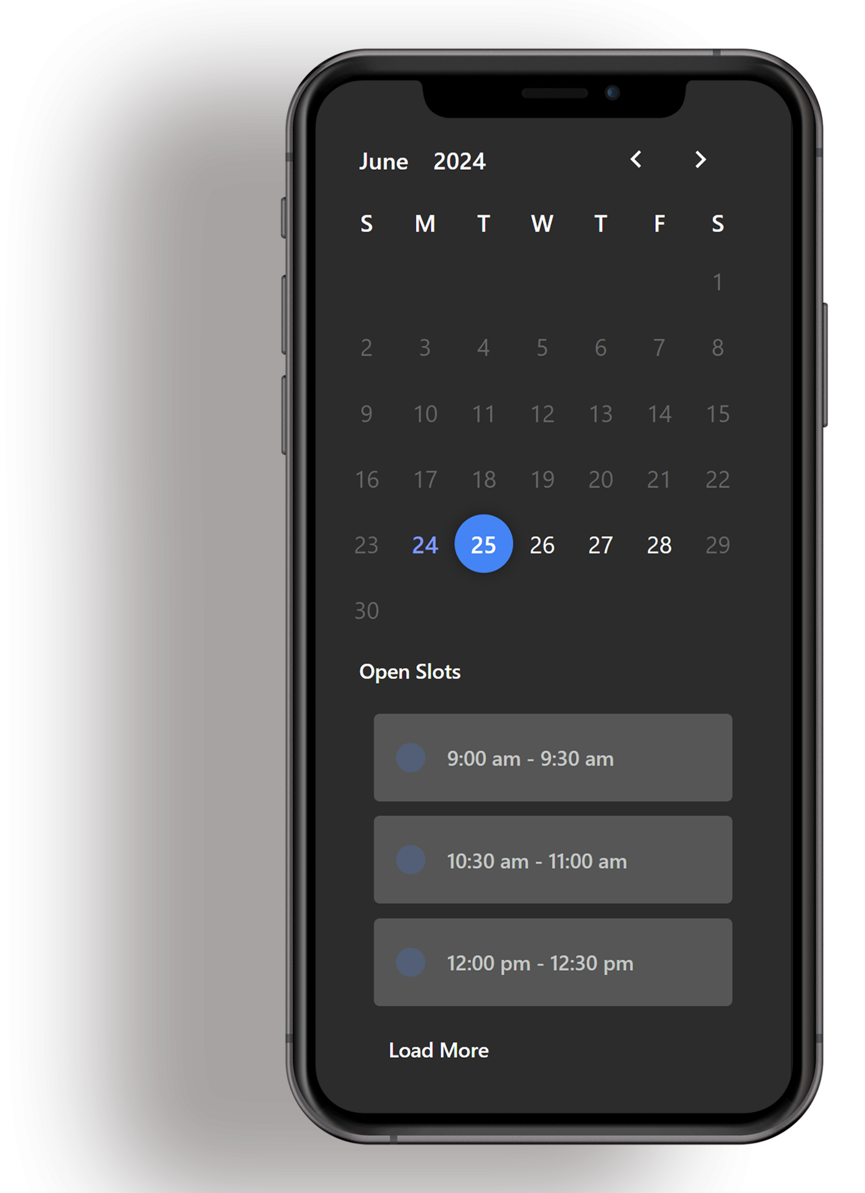 google calendar integration mobile phone mockup