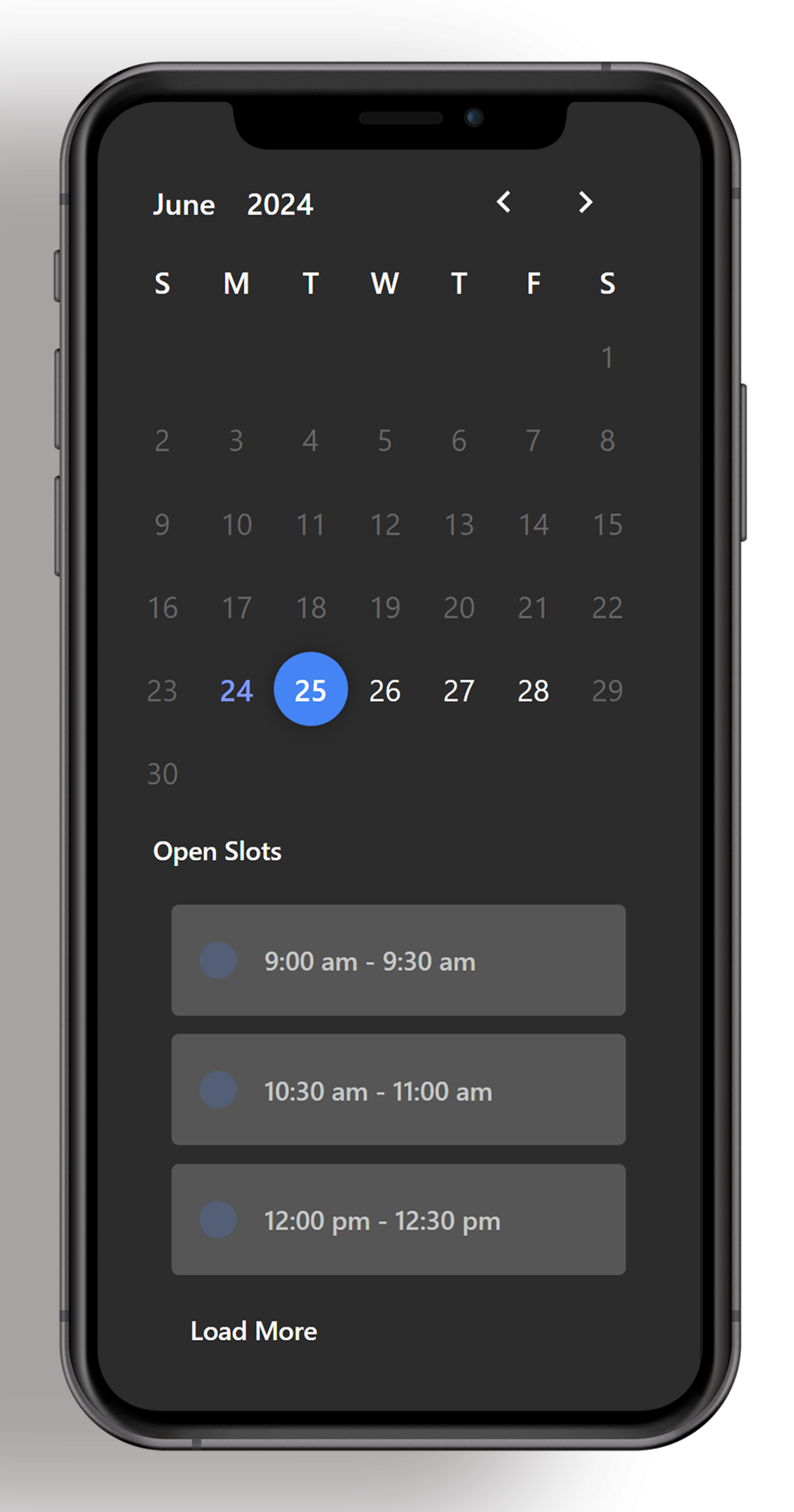 google calendar integration mobile phone mockup